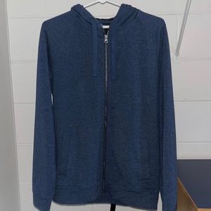 Dark Blue Zip Up Jacket. Size small.
